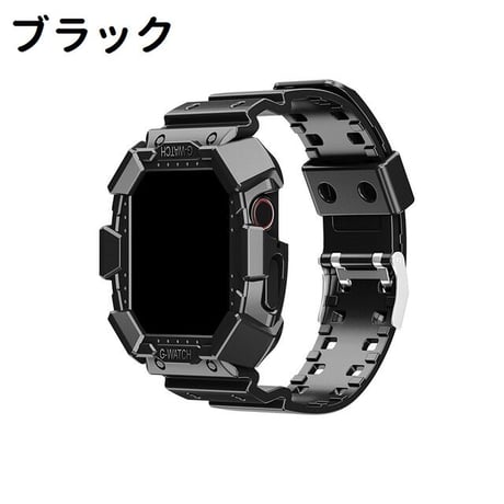[MO235] ★Apple Watch belt 38mm/40mm/42mm/44mm ★ アップルウォッチ バンパーバンド一体型 シリコン 防水 ゴツめ 耐衝撃 ストリート スポーティー