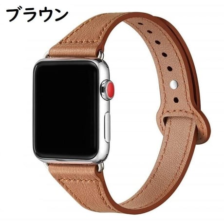 [MO150] ★Apple Watch belt 38mm/42mm/40mm/44mm★ アップルウォッチ 替えベルト シンプル 華奢 レザー 穴止め式 ステッチ 通勤 通学