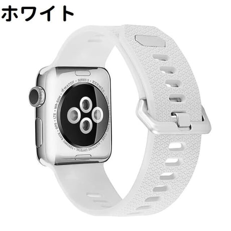 [MO243] ★Apple Watch belt 38mm/40mm/42mm/44mm ★ アップルウォッチ 替えベルト シリコン スポーツバンド 洗える 防水 軽量 通気性