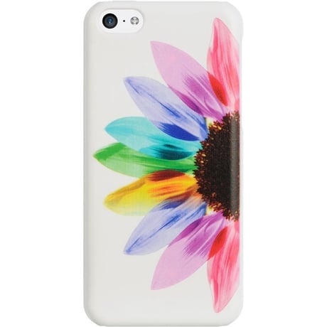 [YS027] iPhone5 /5s レインボー カラー ひまわり ハードケース カラフル 春 夏 かわいい 虹 カバー アイフォン