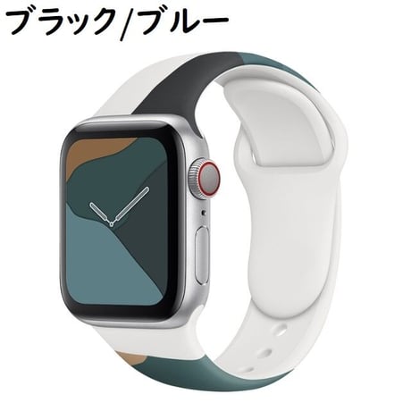 [MO141] ★Apple Watch belt 38mm/41mm/42mm/40mm/44mm/45mm★ アップルウォッチ 替えベルト ラテカラー ミックスカラー シリコン カラフル