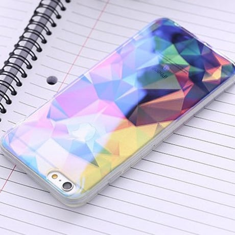 【HY003】★ iPhone 6 / iPhone 6 plus ★ ソフトケース ( オーロラ ピンク )  クリア おしゃれ キレイ 大人 シンプル