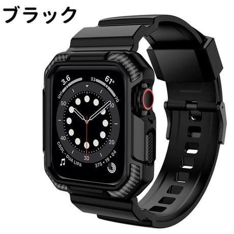 [MO215] ★Apple Watch belt 38mm/41mm/42mm/40mm/44mm/45mm ★ アップルウォッチ バンパーバンド一体型 シリコン プロテクター ダークカラー 防水