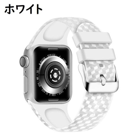 [MO153] ★Apple Watch belt 38mm/42mm/40mm/44mm★ アップルウォッチ 替えベルト シリコン トリックアート風 ダイヤ柄 防水