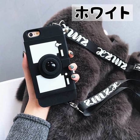 [MD436] ★ iPhone 6 / 6s / 6Plus / 6sPlus / 7 / 7Plus / 8 / 8Plus / X ★ シェルカバー ケース カメラ ストラップ 多機能 ポップ