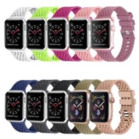[MO154] ★Apple Watch belt 38mm/42mm/40mm/44mm★ アップルウォッチ 替えベルト 長さ選べる シリコン メッシュ パンチング 通気性