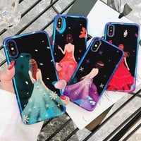 [MD409] ★ iPhone 6 / 6s / 6Plus / 6sPlus / 7 / 7Plus / 8 / 8Plus / X ★ シェルカバー ケース ドレス 女性 お洒落 綺麗