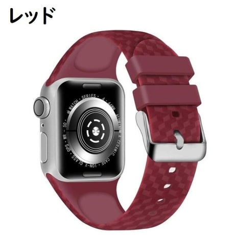 [MO153] ★Apple Watch belt 38mm/42mm/40mm/44mm★ アップルウォッチ 替えベルト シリコン トリックアート風 ダイヤ柄 防水