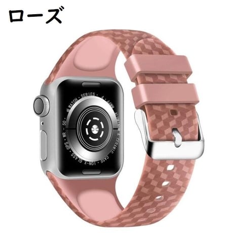 [MO153] ★Apple Watch belt 38mm/42mm/40mm/44mm★ アップルウォッチ 替えベルト シリコン トリックアート風 ダイヤ柄 防水