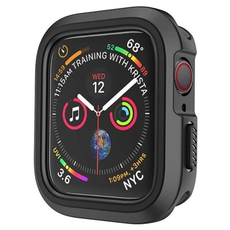 [MO011] ★Apple Watch Bumper Case 38mm/41mm/42mm/40mm/44mm/45mm★ アップルウォッチ バンパーケース シリコン ラインアクセント