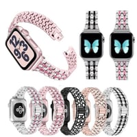 [MO108] ★Apple Watch belt 38mm/41mm/42mm/40mm/44mm/45mm★ アップルウォッチ 替えベルト ラインストーン ハイブリッド ラメ ブレスレット