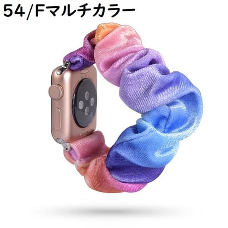 [MO113-2] ★Apple Watch belt 38mm/41mm/42mm/40mm/44mm/45mm★ アップルウォッチ 替えベルト シュシュバンド 無地 グラデーション ファー