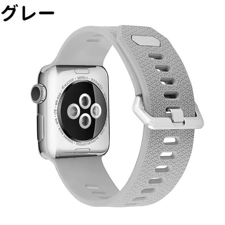[MO243] ★Apple Watch belt 38mm/40mm/42mm/44mm ★ アップルウォッチ 替えベルト シリコン スポーツバンド 洗える 防水 軽量 通気性