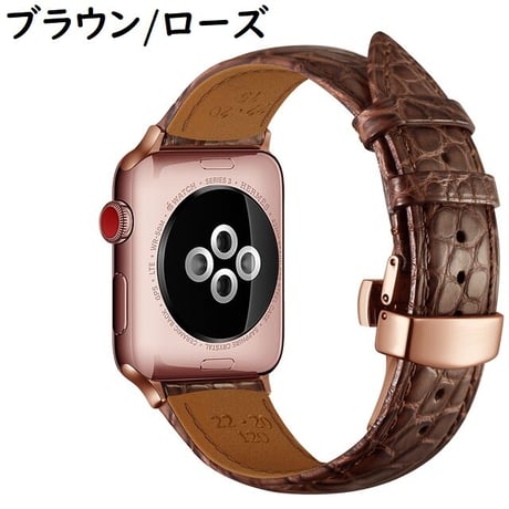 [MO156] ★Apple Watch belt 38mm/42mm/40mm/44mm★ アップルウォッチ 替えベルト レザー クロコダイル型 高級感 通勤 通学