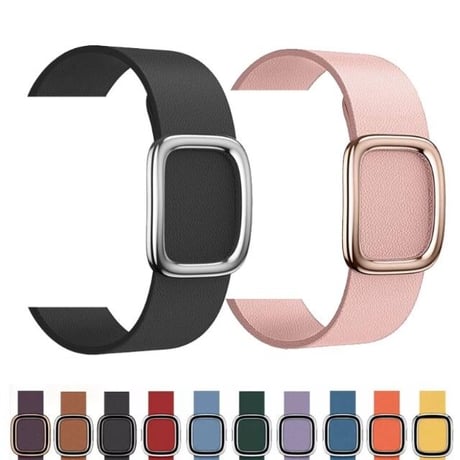 [MO132] ★Apple Watch belt 38mm/41mm/42mm/40mm/44mm/45mm★ アップルウォッチ 替えベルト レザーベルト モダン シンプル 汎用性 大人可愛い
