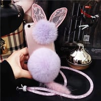 [NW579] ★ iPhone  SE / 5 /5s /6 / 6s / 6Plus / 6sPlus / 7 / 7Plus  / 8 / 8Plus / X ★ シェルカバー ケース うさ耳