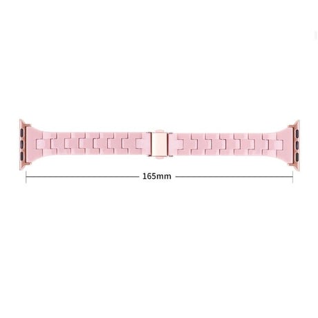 [MO227] ★Apple Watch belt 38mm/40mm/41mm/42㎜/44mm/45mm ★ アップルウォッチ セット レジン 軽量 メタルバックル 細ベルト 華奢見え