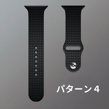 [MO171] ★Apple Watch belt 38mm/41mm/42mm/40mm/44mm/45mm★ アップルウォッチ 替えベルト カーボン繊維 シリコン ストライプ 縞鋼板モチーフ