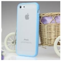 [YS012] iPhone5 /5s ケース カラー シリコン クリア 半透明 軽量 シンプル バンパー パステル カバー アイフォン