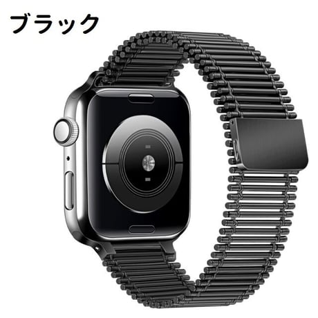 [MO233] ★Apple Watch belt 38mm/40mm/41mm/42mm/44mm/45mm ★ アップルウォッチ 替えベルト 梯子状 ソロループ マグネット式 ステンレススチール