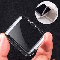 [MO166] ★Apple Watch Bumper Case 38mm/42mm/40mm/44mm★ アップルウォッチ バンパーケース クリア クリアブラックプロテクター