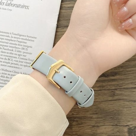 [MO247] ★Apple Watch belt 38mm/40mm/41mm/42mm/44mm/45㎜ ★ アップルウォッチ 替えベルト フェイクパール ラインストーン レザー 異素材ミックス