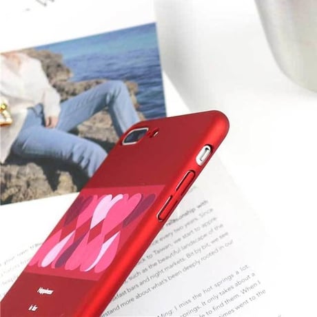 [MD408] ★ iPhone 6 / 6s / 6Plus / 6sPlus / 7 / 7Plus / 8 / 8Plus / X ★ シェルカバー ケース ハート グラデーション  可愛い
