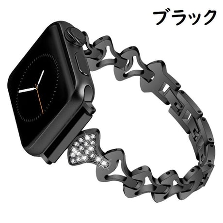 [MO103] ★Apple Watch belt 38mm/41mm/42mm/40mm/44mm/45mm★ アップルウォッチ 替えベルト 華奢 ブレスレット イチョウモチーフ ラインストーン