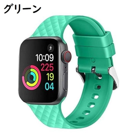 [MO155] ★Apple Watch belt 38mm/42mm/40mm/44mm★ アップルウォッチ 替えベルト シリコン キルティング風 格子柄 シンプル 防水