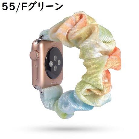 [MO113-2] ★Apple Watch belt 38mm/41mm/42mm/40mm/44mm/45mm★ アップルウォッチ 替えベルト シュシュバンド 無地 グラデーション ファー