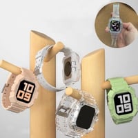 [MO235] ★Apple Watch belt 38mm/40mm/42mm/44mm ★ アップルウォッチ バンパーバンド一体型 シリコン 防水 ゴツめ 耐衝撃 ストリート スポーティー