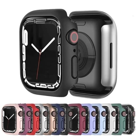 [MO037] ★Apple Watch Bumper Case 41mm/45mm★ アップルウォッチ バンパーケース プロテクター スリム シンプル カラバリ豊富