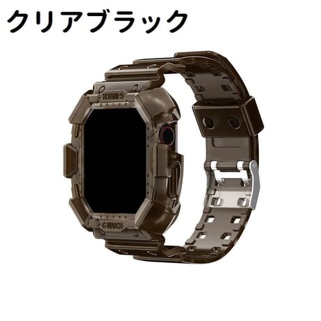 [MO235] ★Apple Watch belt 38mm/40mm/42mm/44mm ★ アップルウォッチ バンパーバンド一体型 シリコン 防水 ゴツめ 耐衝撃 ストリート スポーティー