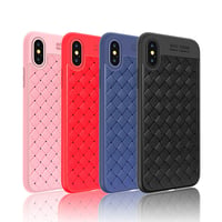 [NW561] ★ iPhone 6 / 6s / 6Plus / 6sPlus / 7 / 7Plus  / 8 / 8Plus / X ★ シェルカバー ケース 編み込み レザー調 ユニセックス付