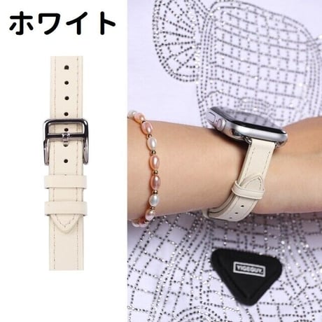[MO032] ★Apple Watch belt 38mm/41mm/42mm/40mm/44mm/45mm★ アップルウォッチ 替えベルト レザー スリム ステッチ シンプル