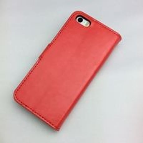 【KN007】★ 即納 有 ★ iPhone5 / 5s / 6  おしゃれ デコ 手帳型 ケース スマホ カバー カード ホワイト レッド ピンク アイフォン　かわいい キュート