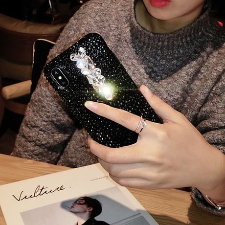 [NW558] ★ iPhone 6 / 6s / 6Plus / 6sPlus / 7 / 7Plus  / 8 / 8Plus / X ★ シェルカバー ケース キラキラ クリスタル ビジュー