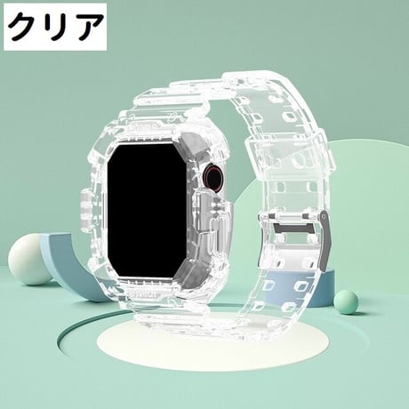 [MO235] ★Apple Watch belt 38mm/40mm/42mm/44mm ★ アップルウォッチ バンパーバンド一体型 シリコン 防水 ゴツめ 耐衝撃 ストリート スポーティー
