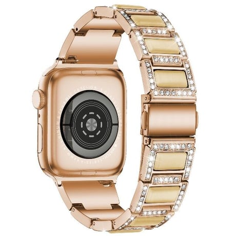 [MO105] ★Apple Watch belt 38mm/41mm/42mm/40mm/44mm/45mm★ アップルウォッチ 替えベルト 宝石風 ストーン風 ラインストーン ステンレススチール