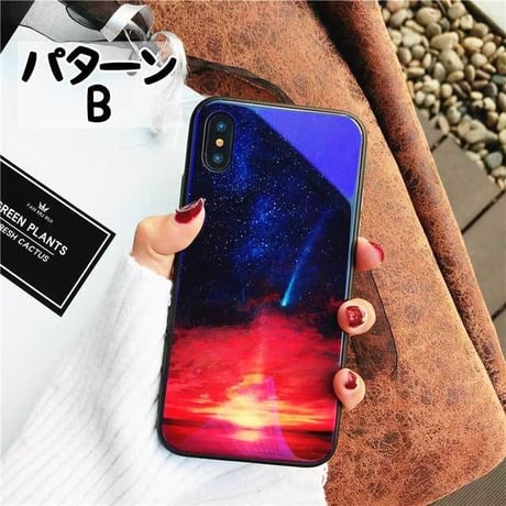 [MD393] ★ iPhone 6 / 6s / 6Plus / 6sPlus / 7 / 7Plus / 8 / 8Plus / X ★ シェルカバー ケース  アート 月 空 アニマル