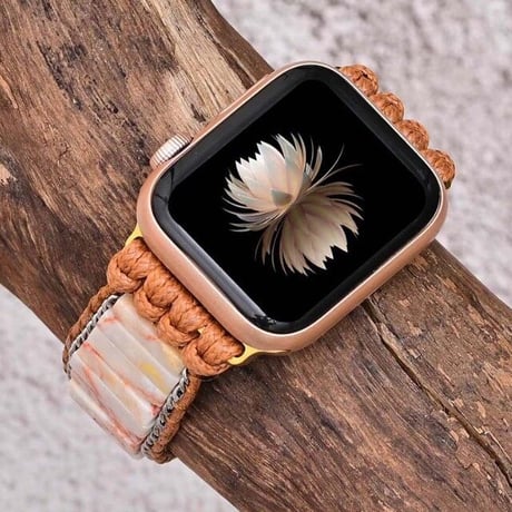 [MO212] ★Apple Watch belt 38mm/41mm/42mm/40mm/44mm/45mm ★ アップルウォッチ 替えベルト エスニック ニュアンスカラー 大理石風 ブレスレット