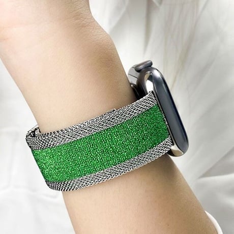 [MO146] ★Apple Watch belt 38mm/42mm/40mm/44mm★ アップルウォッチ 替えベルト ミラネーゼループ メッシュ ステンレススチール
