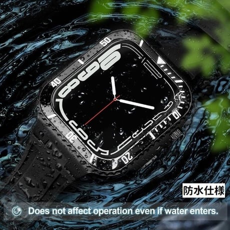[MO248] ★Apple Watch belt 41mm/45㎜ ★ アップルウォッチ バンパーケース+替えベルト セット ステンレススチール×シリコンベルト ハイブリッド 耐衝撃 防水