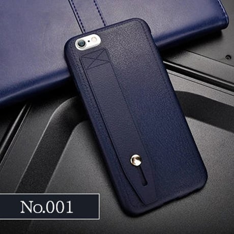 【AO081】★ iPhone6 / 6Plus / 6s / 6sPlus ★ ベルト付き 落下防止 レザー調 iPhoneケース