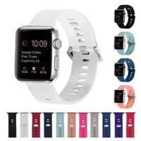 [MO243] ★Apple Watch belt 38mm/40mm/42mm/44mm ★ アップルウォッチ 替えベルト シリコン スポーツバンド 洗える 防水 軽量 通気性