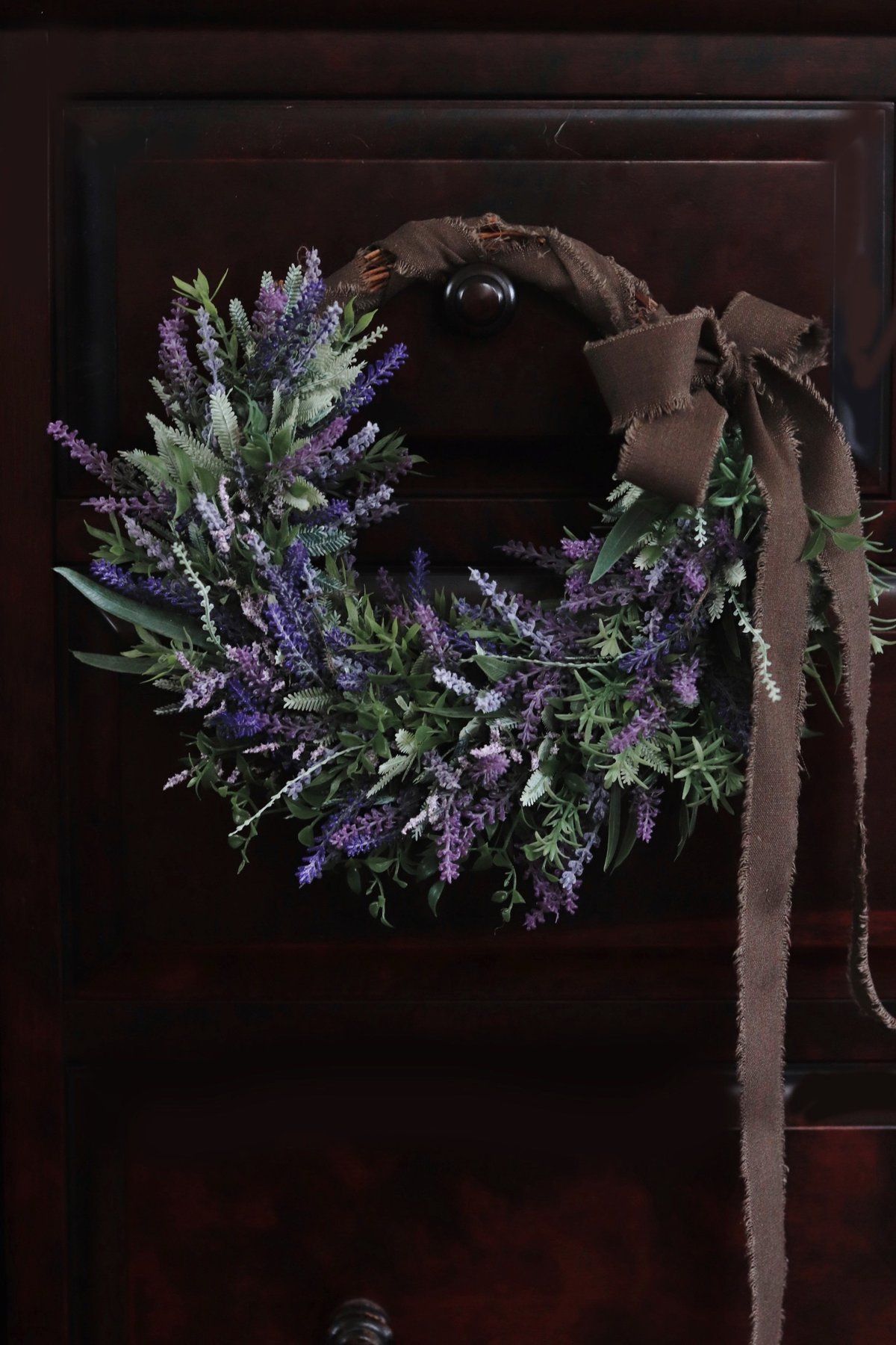 ハーフリース◇ラベンダー◇ナチュラルリース ラベンダーのリース | bloomish