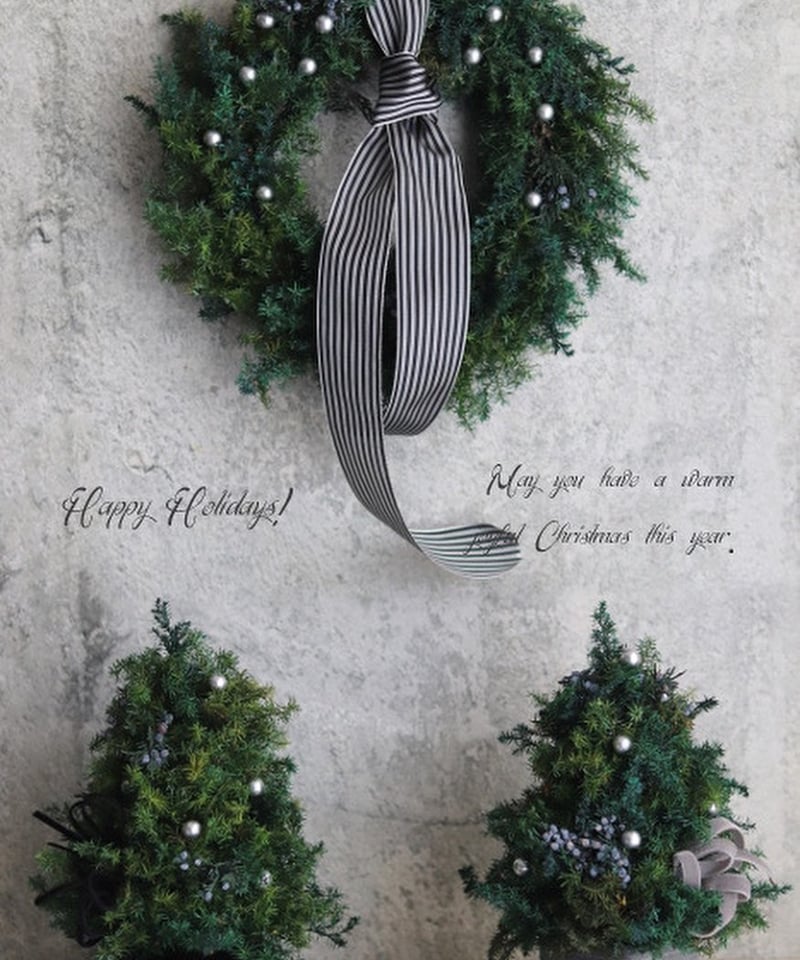 クリスマスツリーリース HAPPY HOLIDAY クリスマスツリーリース HAPPY HOLIDAY