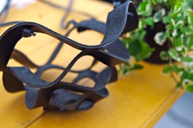 受注生産 レザープランツハンガー XLサイズ | air-plants TENGU-DO