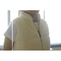 ORGANIC COTTON PILE REVERSIBLE PADDING VEST