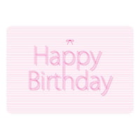 MESSAGE CARD - Happy Birthday